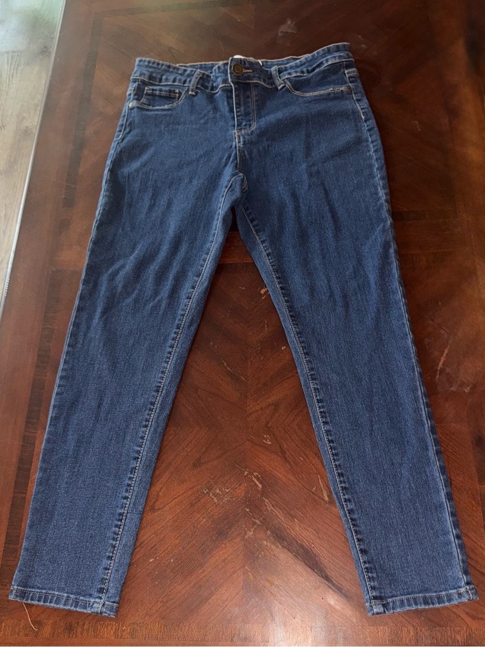 Petite women’s classic ankle blue jeans